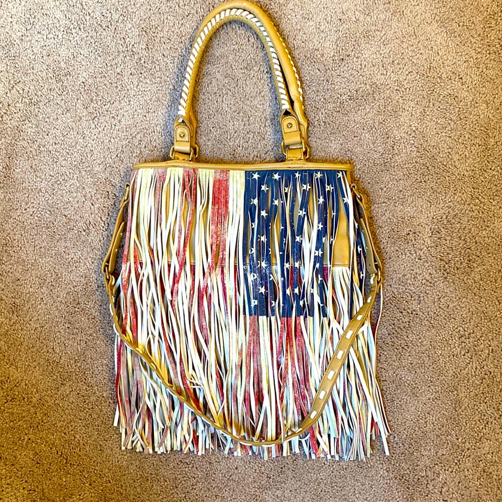 Fringe, American Flag Purse by Steve Madden